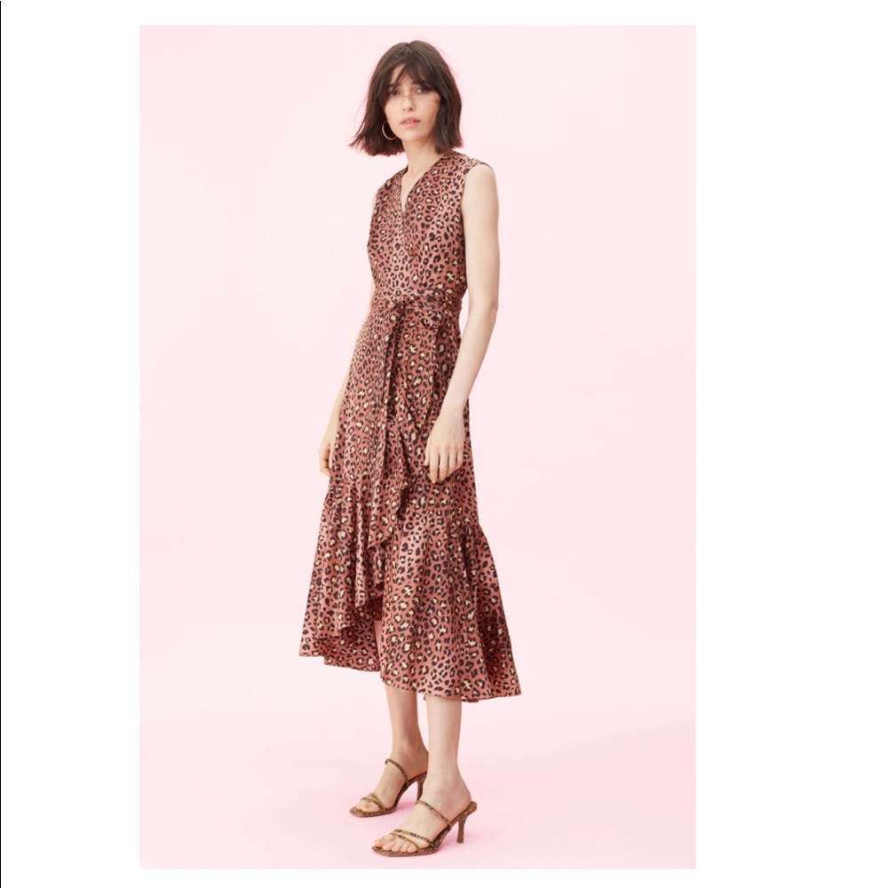 Rebecca Taylor spring leopard wrap dress - Picture 3 of 9